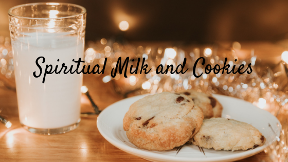 Spiritual Milk and Cookies devotion blog title