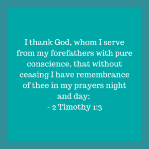 2 Timothy 1:3 verse text