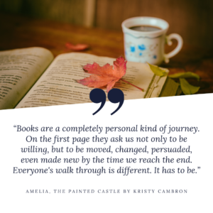 Quote from Kristy Cambron's The Painted Castle