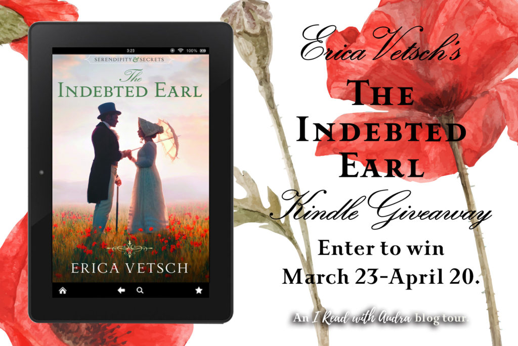Giveaway post for The Indebted Earl by Erica Vetsch