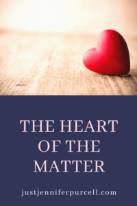 The Heart of the Matter pin